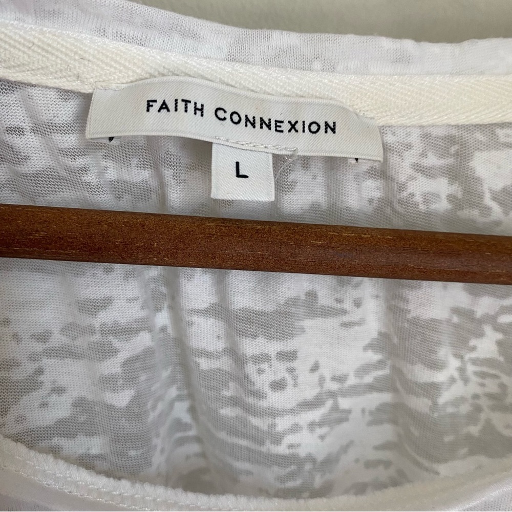 Faith Connexion The Velvet Underground Rhinestone Bling T Shirt Size Large Sheer - Picture 4 of 11
